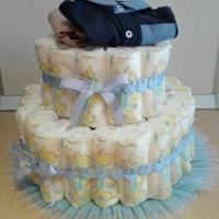 Torta Pannolini bimbo Ceraunamamma